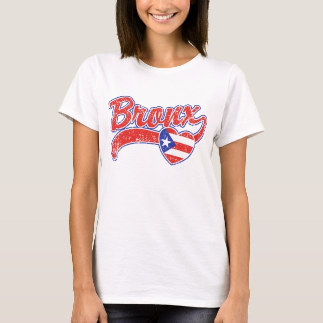 Bronx Puerto Rican T-shirt (Framsida)