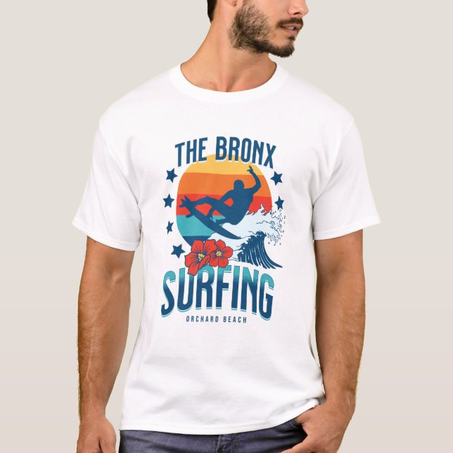 Bronx Surfing - Orchard Beach T Shirt (Framsida)