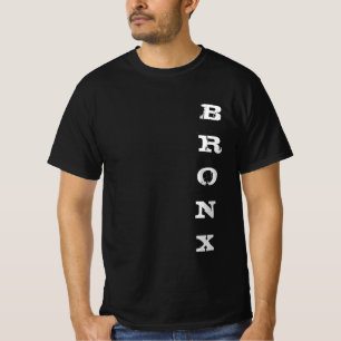 Bronx Text Classic Nyc New York City Black Value T Shirt