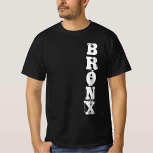 Bronx Text Retro Classic Nyc New York City Black T Shirt