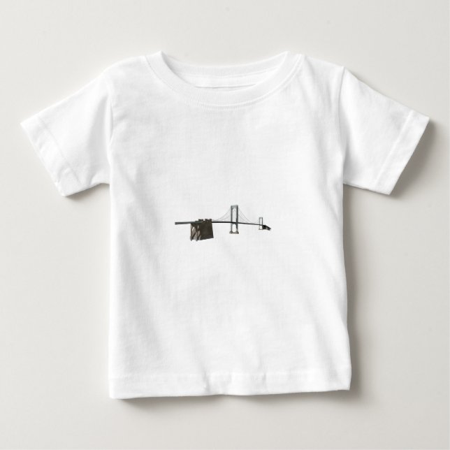 Bronx Whitestone Bridge: 3D-modell: T-shirt (Framsida)