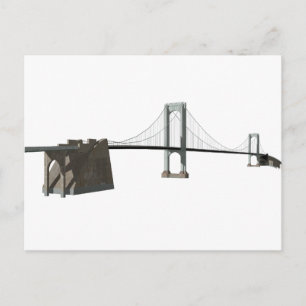 Bronx Whitestone Bridge: 3D-modell: Vykort