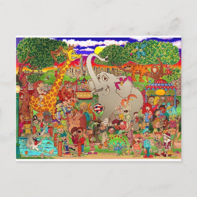 Bronx Zoo Uncaged Vykort (Framsida)