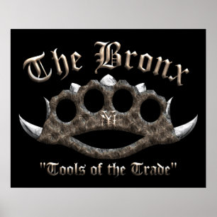 Bronxen - broddade mässingsknogar poster