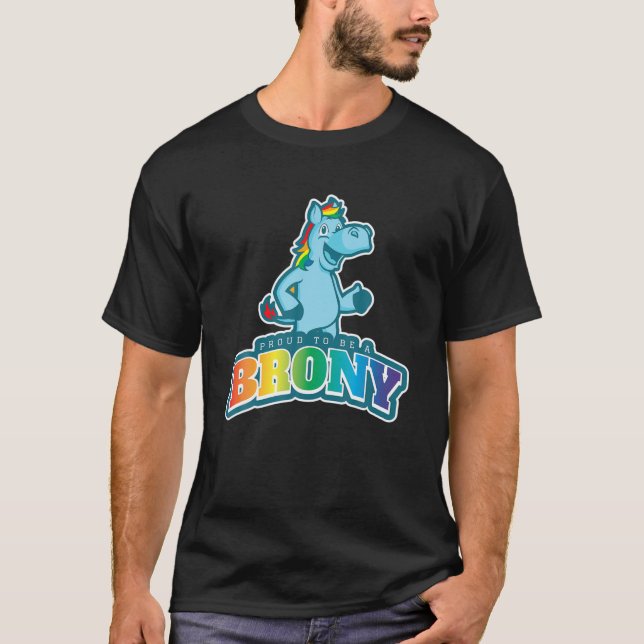Brony Gift Pony Fläkt Bronies Cosplay Roligt Rainb T Shirt (Framsida)