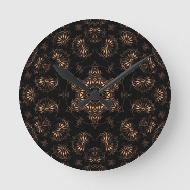 Bronze Age Mandala Rund Klocka (Framsida)