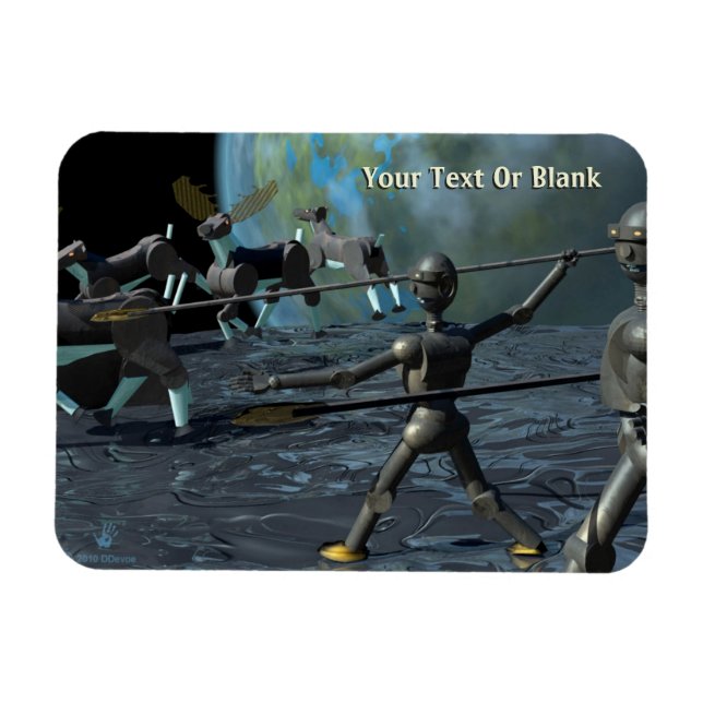 Bronze Age Robots Magnet (Horisontell)