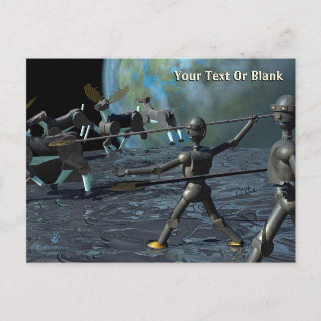 Bronze Age Robots Vykort (Framsida)