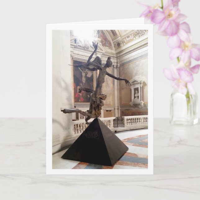 Bronze Angel Sculpture, Rom, Italien Kort (Orkide)
