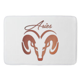 Bronze Aries Ram Zodiac Badrumsmatta