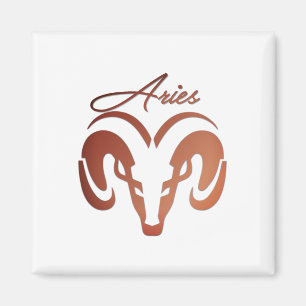 Bronze Aries Ram Zodiac Magnet