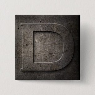 Bronze Black Metall D Monogram2-knapp Knapp