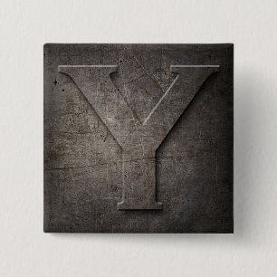 Bronze Black Metall Y Monogram2-knapp Knapp