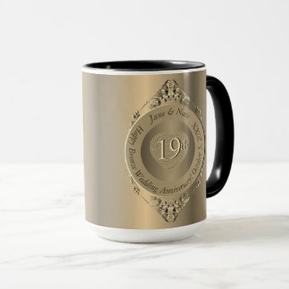 Bronze Bröllop-årsdagen Mugg