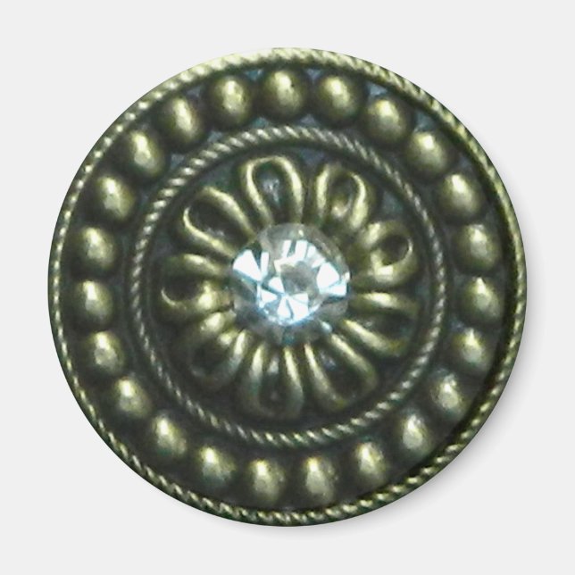 Bronze brooch gem magnet (Framsidan)