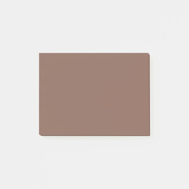 Bronze Brown Solid Färg Post-it Block (Framsida)