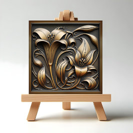 Bronze Calla Lily Kakelplatta