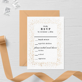 Bronze Confetti Burst-Bröllop OSA