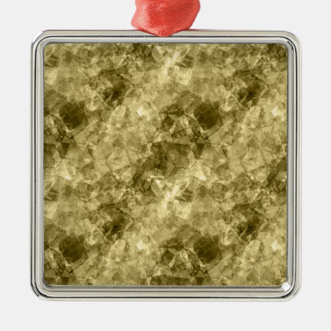 Bronze Crumged Struktur Julgransprydnad Metall (Framsidan)