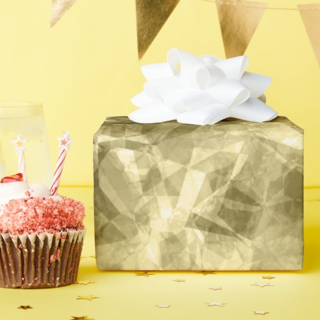 Bronze Crumged Struktur Presentpapper (Födelsedagsfest)