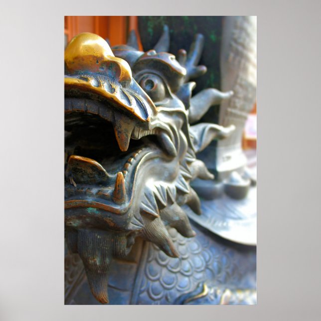 Bronze Dragon - Shanghai, Chinan Poster (Framsidan)