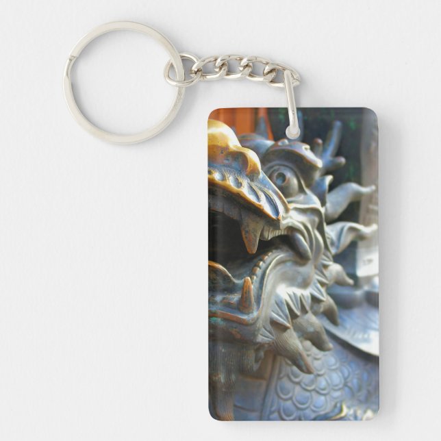 Bronze Dragon-Yu Market-Shanghai, China Nyckelring (Framsidan)