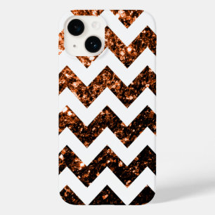 Bronze glitter sparkles och White Chevron