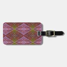 Bronze & Grönt Löv Ikat 20 Bagagebricka