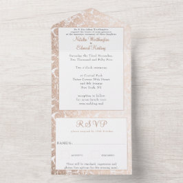 Bronze Guld Filigree Paisley Henna Bröllop OSA
