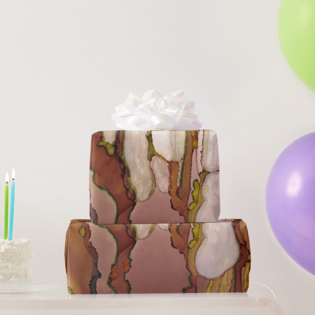 Bronze imageutskrift för alkohol bläck presentpapper (Festgåvor)