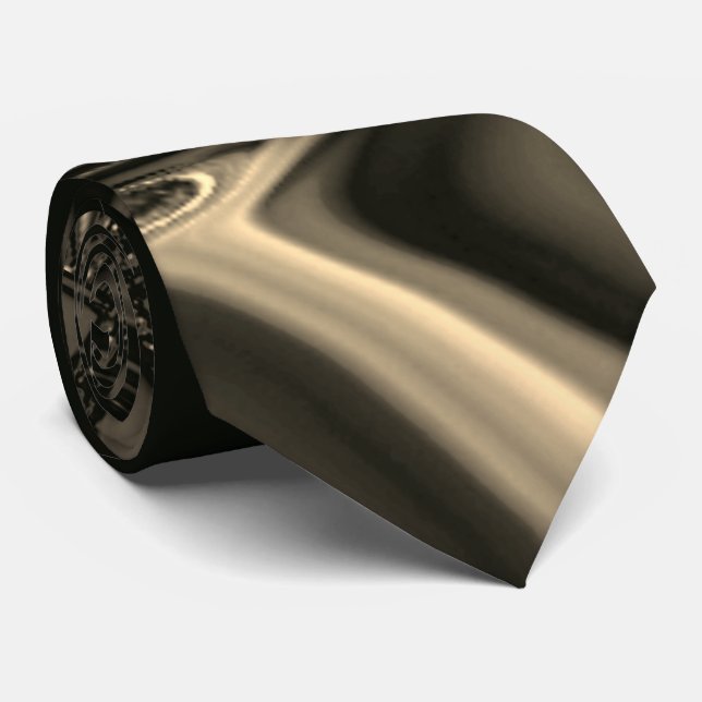 Bronze kurvor över brinnande beige bakgrund slips (Rullad)