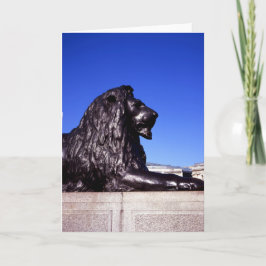 Bronze Lejon Trafalgar Square Tack Kort
