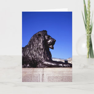 Bronze Lejon Trafalgar Square Tack Kort