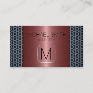 Bronze Luxury Stainless Metall Monogram Visitkort