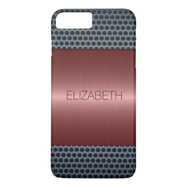 Bronze Luxury Stainless Steel Metall look Case-Mate iPhone Skal (Baksida)