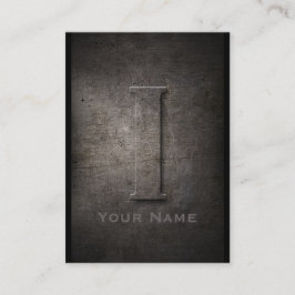 Bronze Metall Monogrammed I Affärskort Visitkort