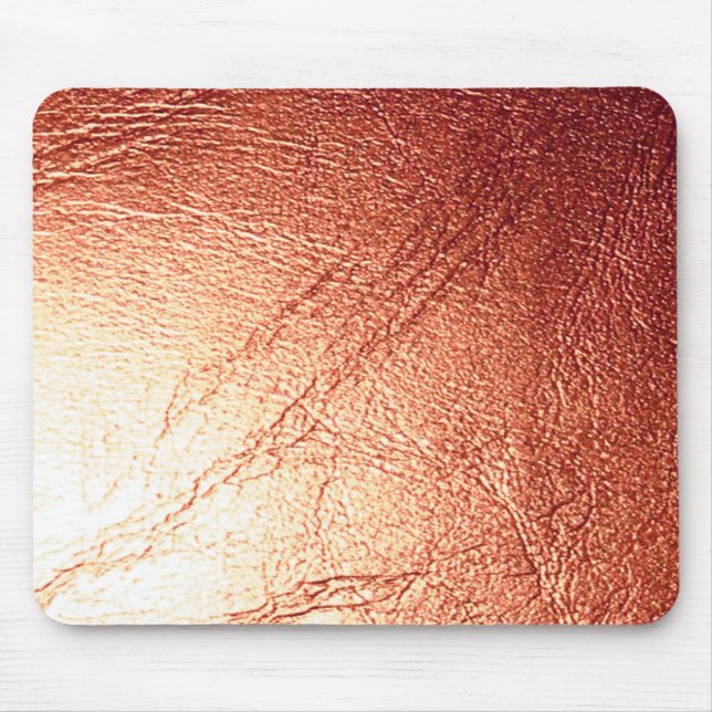 Bronze Metallic Leather Flaska Tittar musknapp Musmatta (Framsidan)
