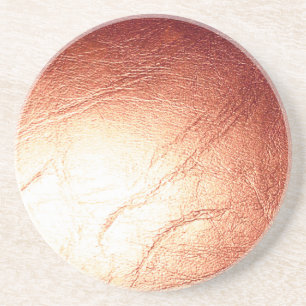 Bronze Metallic Leather Underlägg