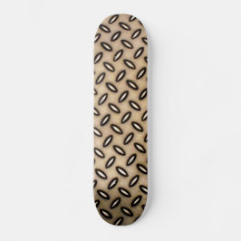 Bronze Metallic Pattern Skateboard