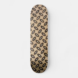 Bronze Metallic Pattern Skateboard