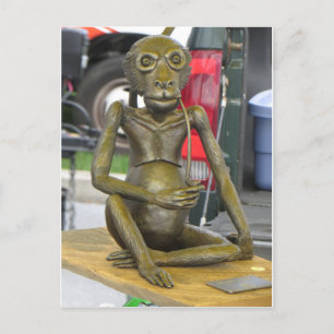 Bronze Monkey Vykort