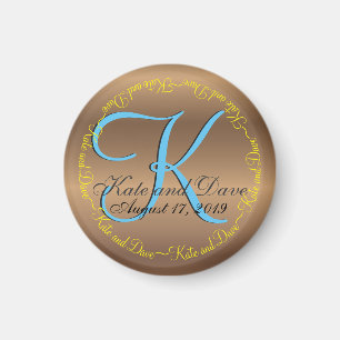 Bronze Monogram Fantastisk Fab Magnet