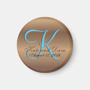 Bronze Monogram Fantastisk Fab Magnet