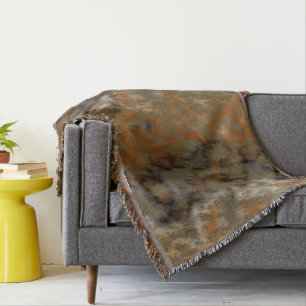 Bronze och kopparmarmor, Abstrakt Filt
