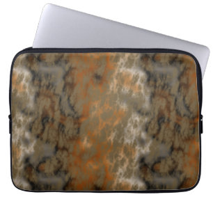 Bronze och kopparmarmor, Abstrakt Laptop Fodral