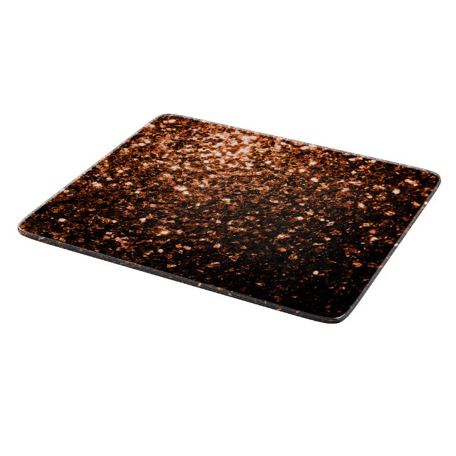 Bronze orange brunkopparfaux glitter sparklor (Hörn)