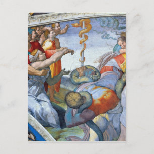 Bronze-ormen av Michelangelo Unterberger Vykort