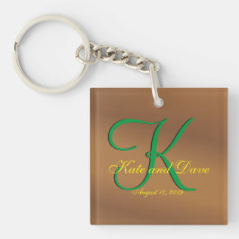 Bronze Pecan 3d Monogram