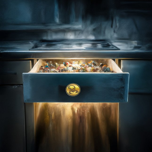 Bronze Poisonous-korpion mycket venomös insekt Knopp (Skapare uppladdad)