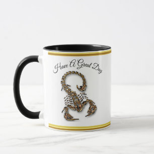 Bronze Poisonous-korpion mycket venomös insekt Mugg